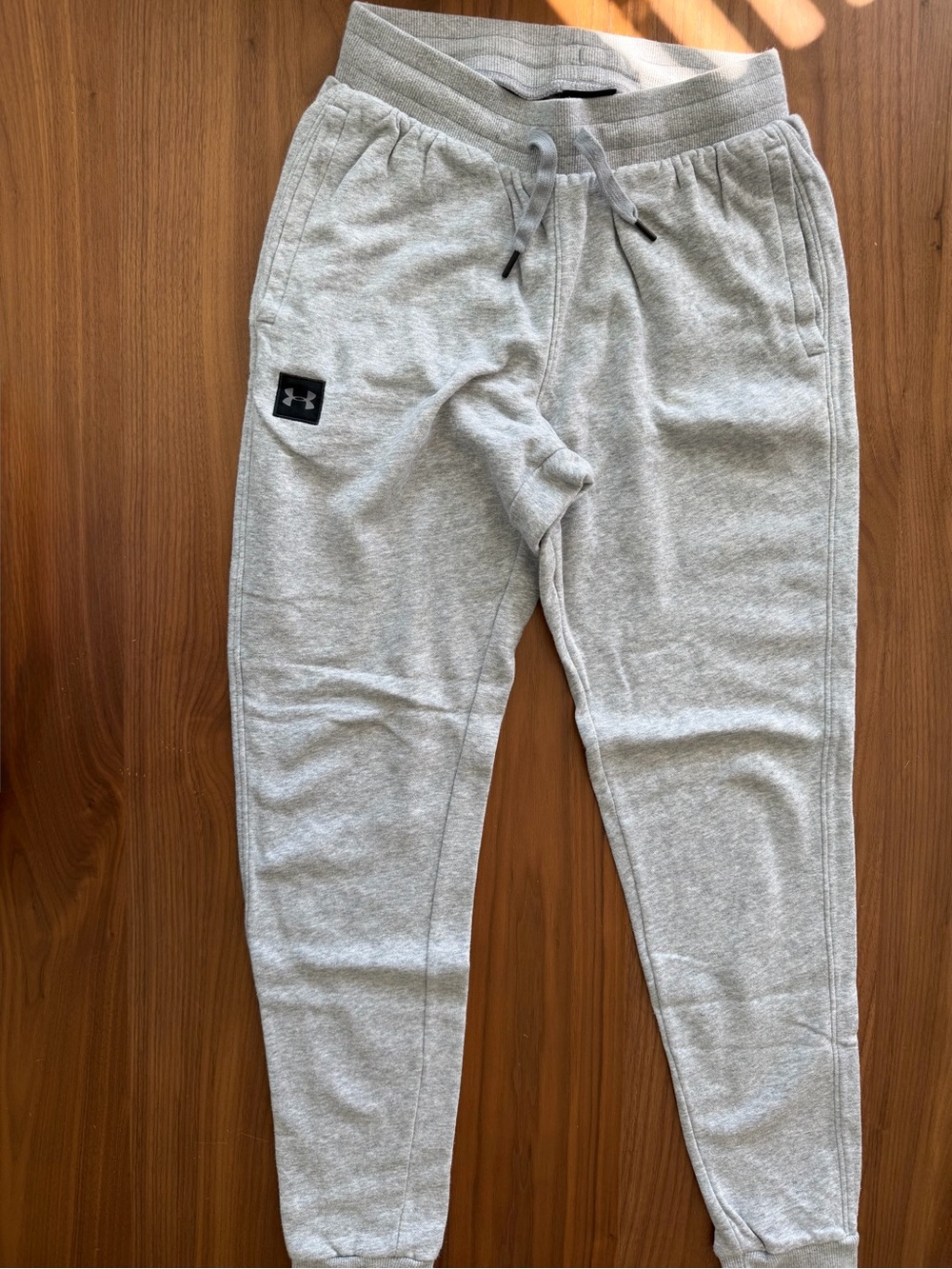 Under Armour Light Gray women’s ' Fleece Joggers with Logo Patch